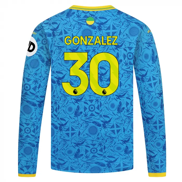 Wolverhampton Wanderers Store | Shop Official 2025-26 Wolves Third Shirt – Junior – LS GONZALEZ 30 Wolves Gear